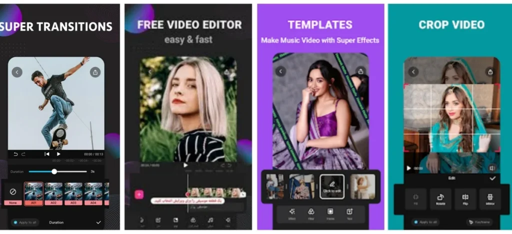 free 4k video editing android apps without watermark